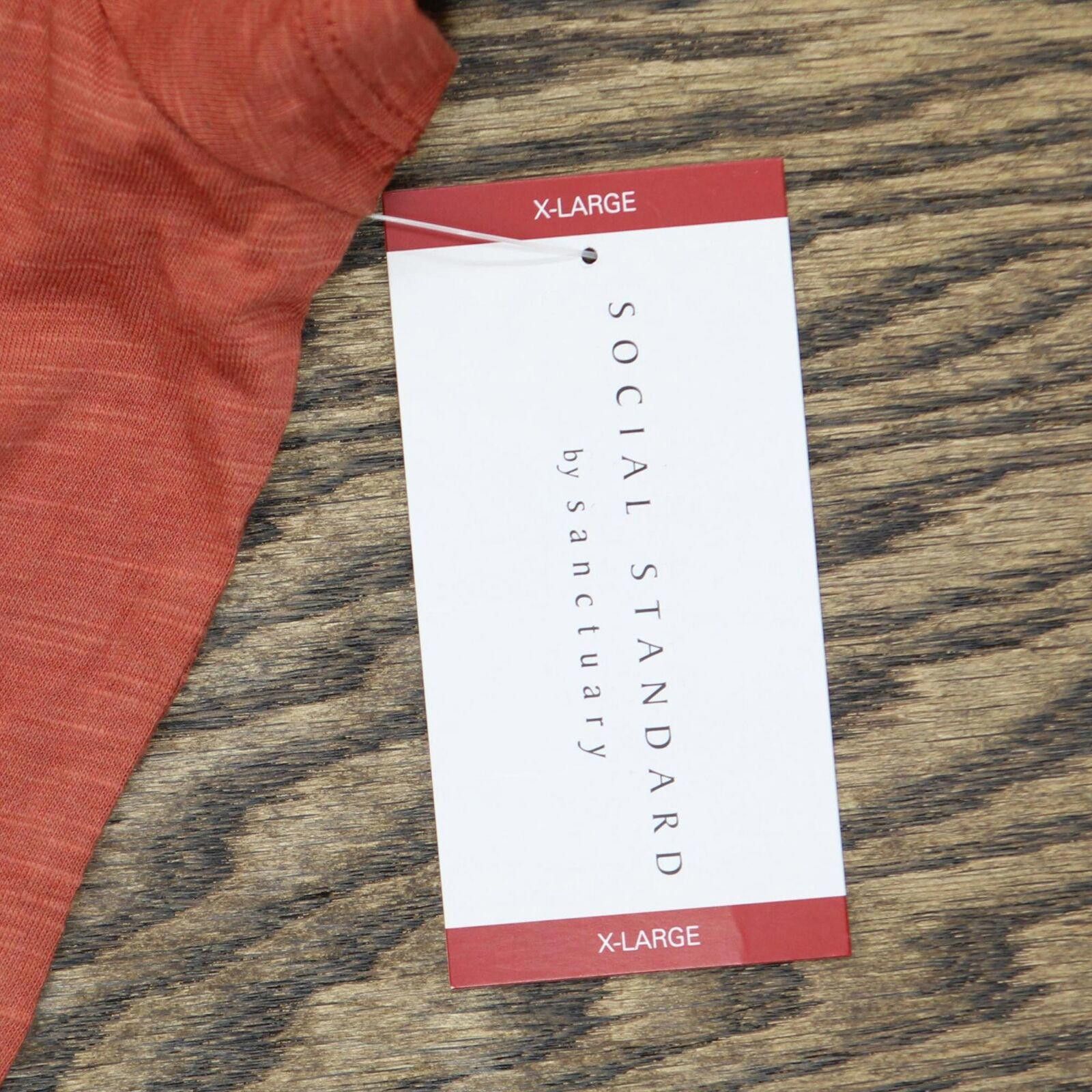 Sanctuary NWT Social Standard by Sanctuary Tee XL Marsala Red Orange Size XL / US 12-14 / IT 48-50 - 3 Thumbnail