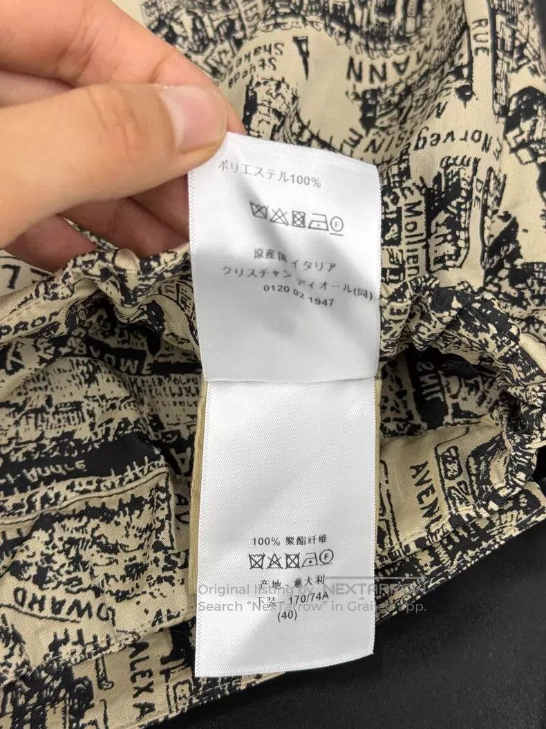 Dior Dior Paris map printed high-waisted skirt pants Size 26" / US 2 / IT 38 - 6 Thumbnail