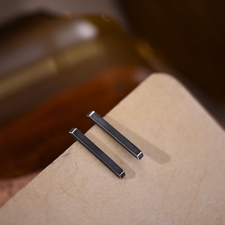 Jewelry Modern Earrings One Pairs Chrome Jewelry Size ONE SIZE - 1 Thumbnail