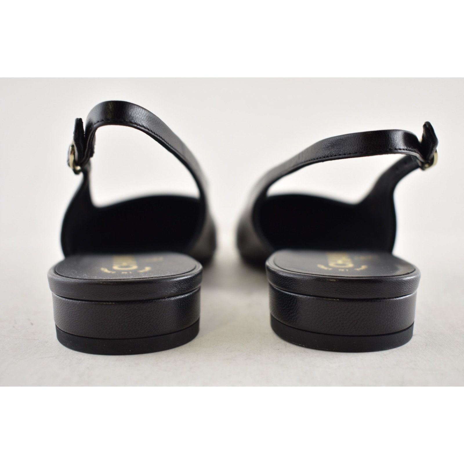 Chanel Chanel 24A Black Leather CC Logo Slingback Ballet Flat 38.5 Size US 8.5 / IT 38.5 - 15 Thumbnail