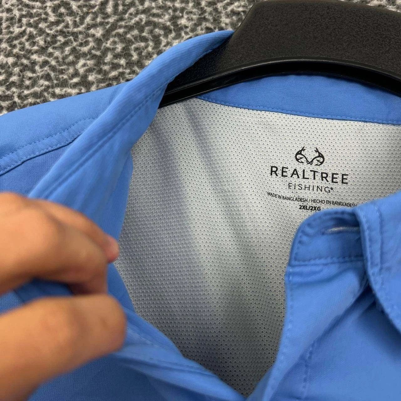Realtree Realtree Shirt Men Blue Fishing Button Up Pockets 2XL Size US XXL / EU 58 / 5 - 6 Thumbnail