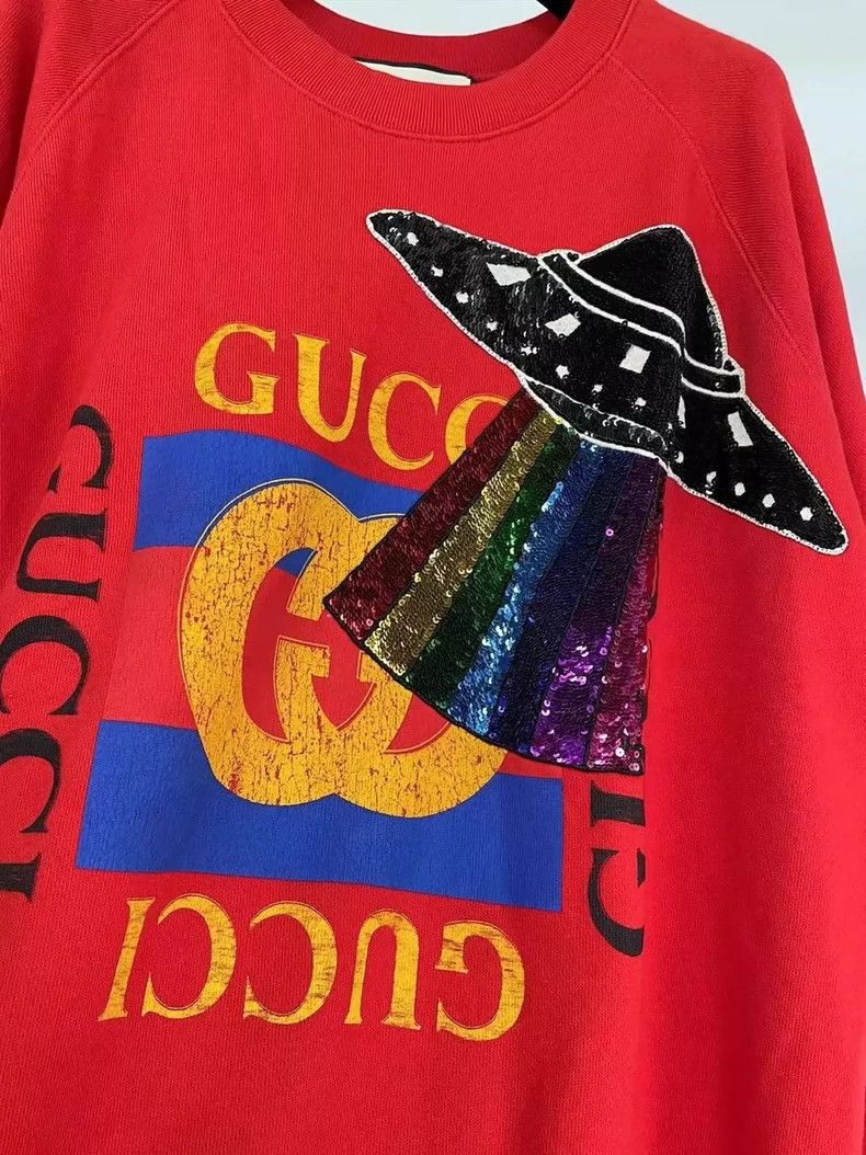 Gucci Gucci Red sequin sweatshirt Size US S / EU 44-46 / 1 - 3 Thumbnail