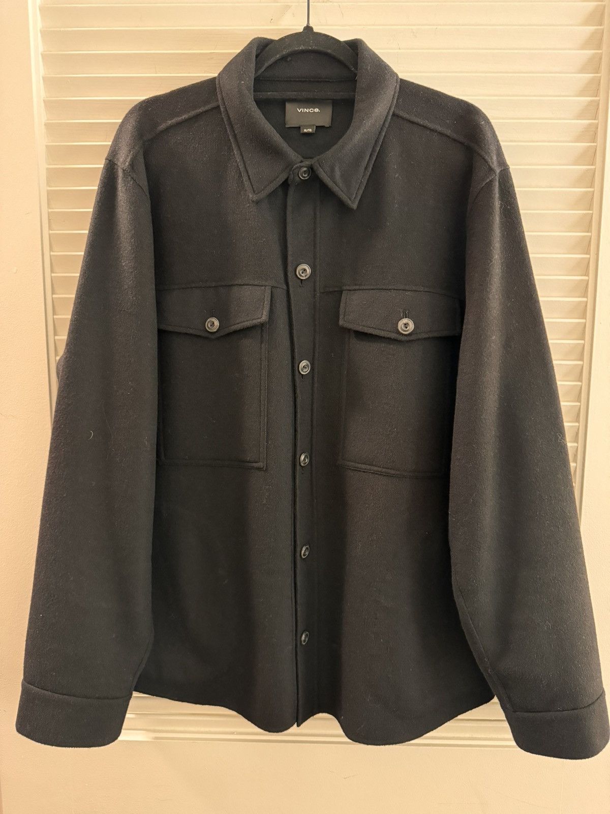 image of Vince Overshirt in Black, Men's (Size XL)