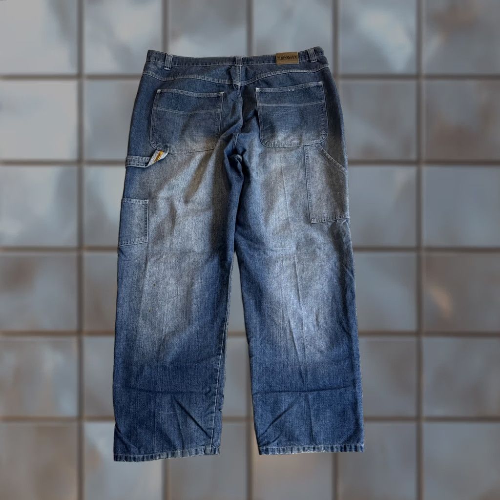 Express VINTAGE Brooklyn Xpress Jeans Blue 90’s Baggy Carpenter Denim RARE Men’s 42x31 Size US 42 / EU 58 - 1 Thumbnail