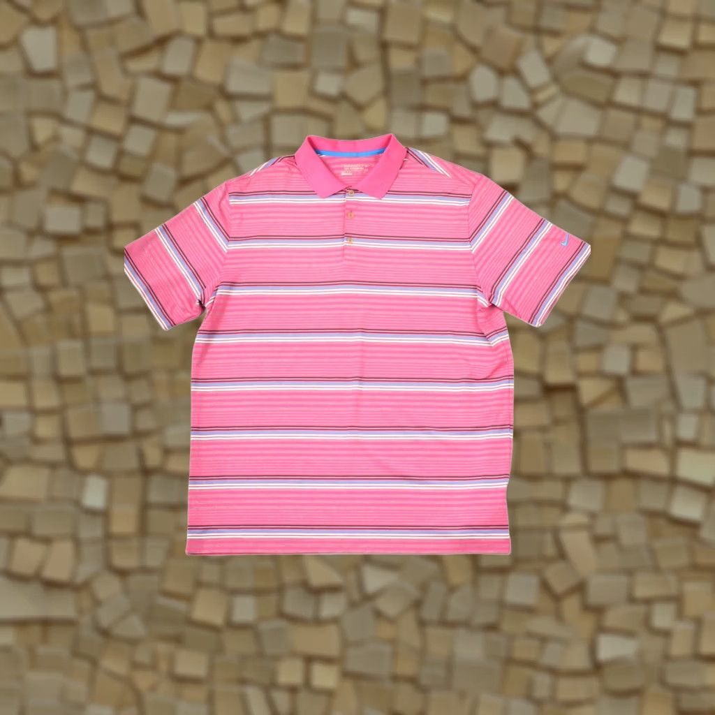 Nike Nike Golf Polo Shirt Tour Performance Dri-Fit Striped 479981-654 Size XXL 2XL Size US XXL / EU 58 / 5 - 1 Thumbnail