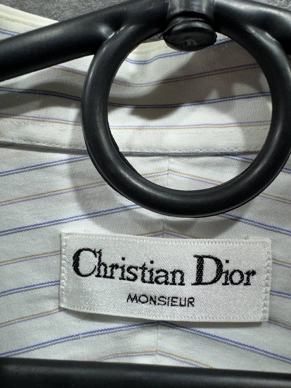 Christian Dior Monsieur Christian Dior Monsieur Vintage Striped Button Up Shirt Size US L / EU 52-54 / 3 - 3 Thumbnail