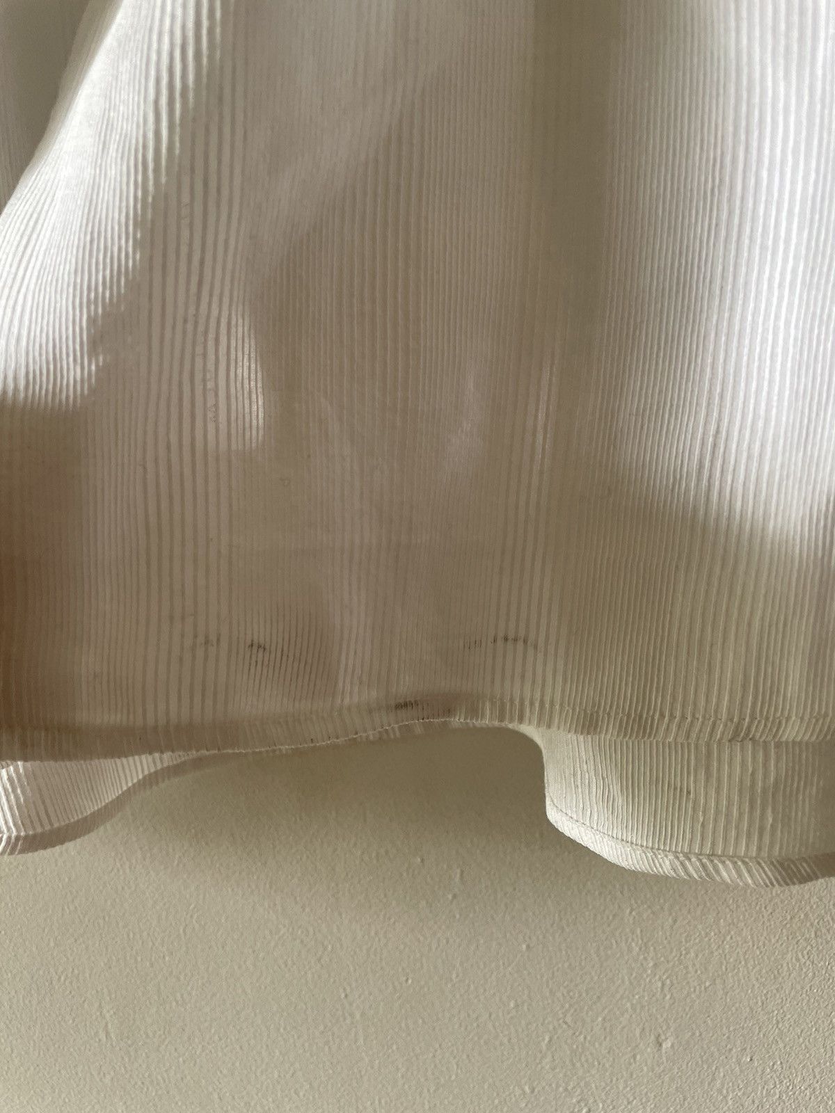 Saint Laurent Paris 2019 White Silk Ribbed Shirt Size US M / EU 48-50 / 2 - 8 Thumbnail