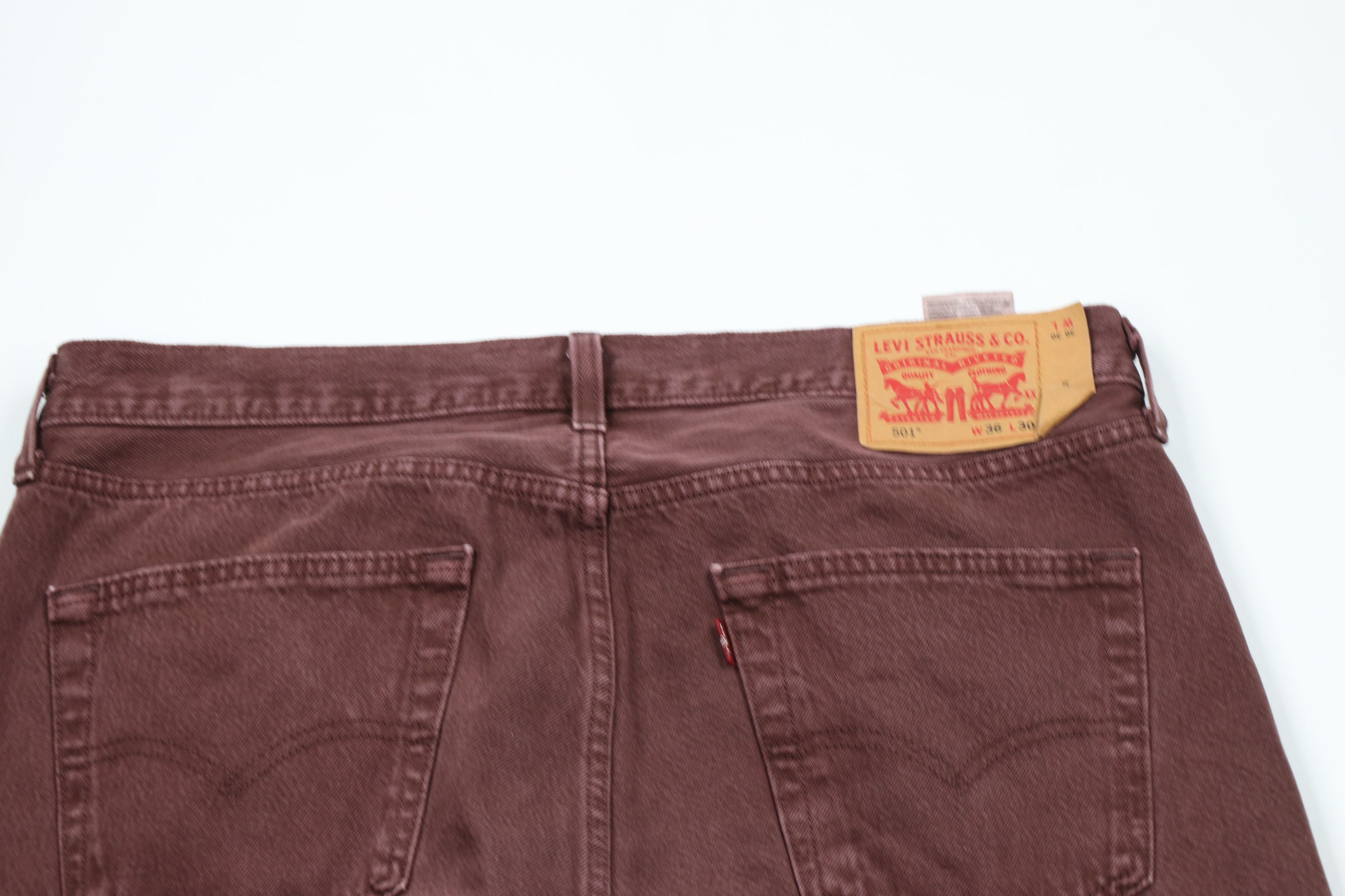 Levi's × Vintage Vintage Y2K Levis 501xx Button Fly Original Fit Jeans Red Size US 36 / EU 52 - 10 Thumbnail