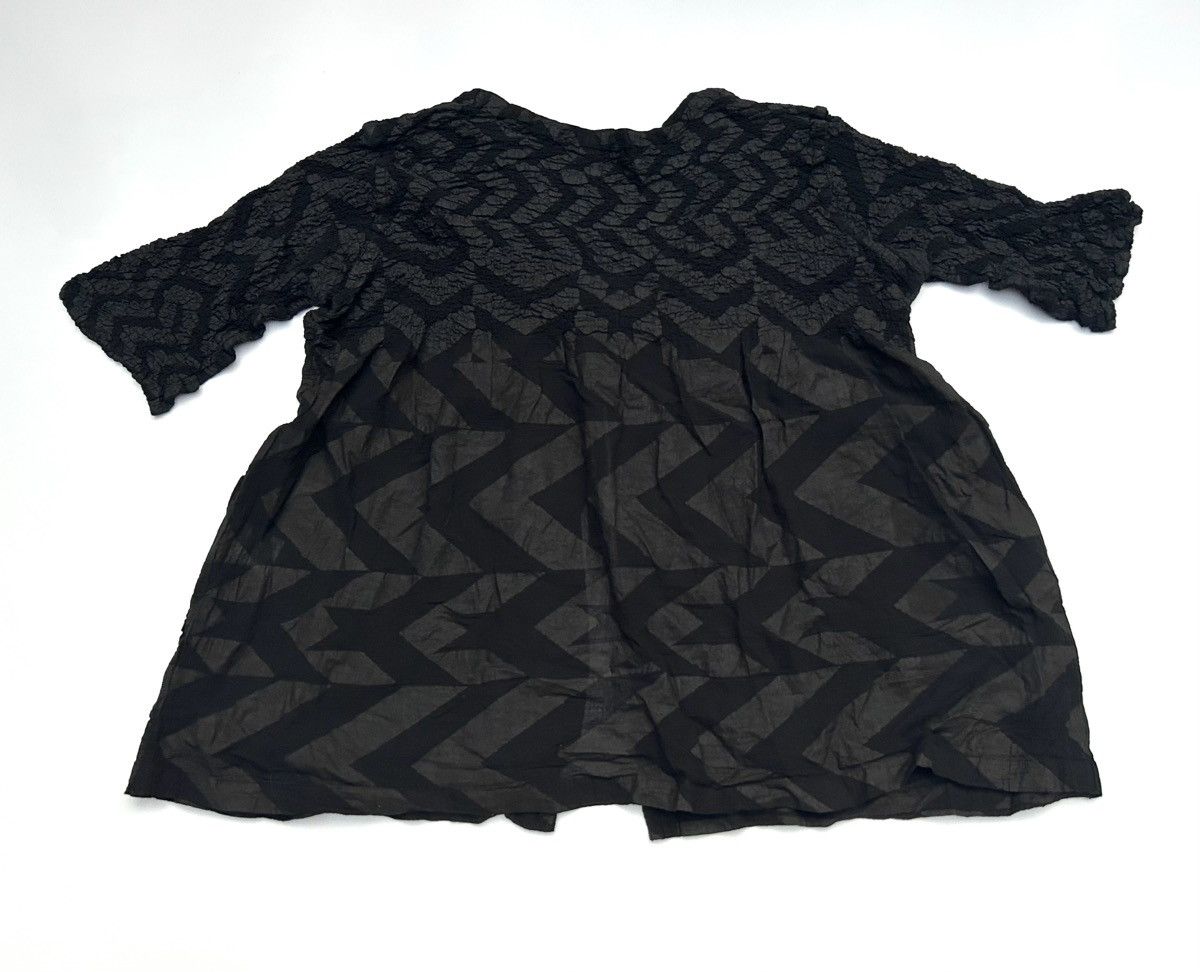 Issey Miyake Vintage Issey Miyake me Cauliflower Printed Pleated Blouse Size ONE SIZE - 2 Thumbnail