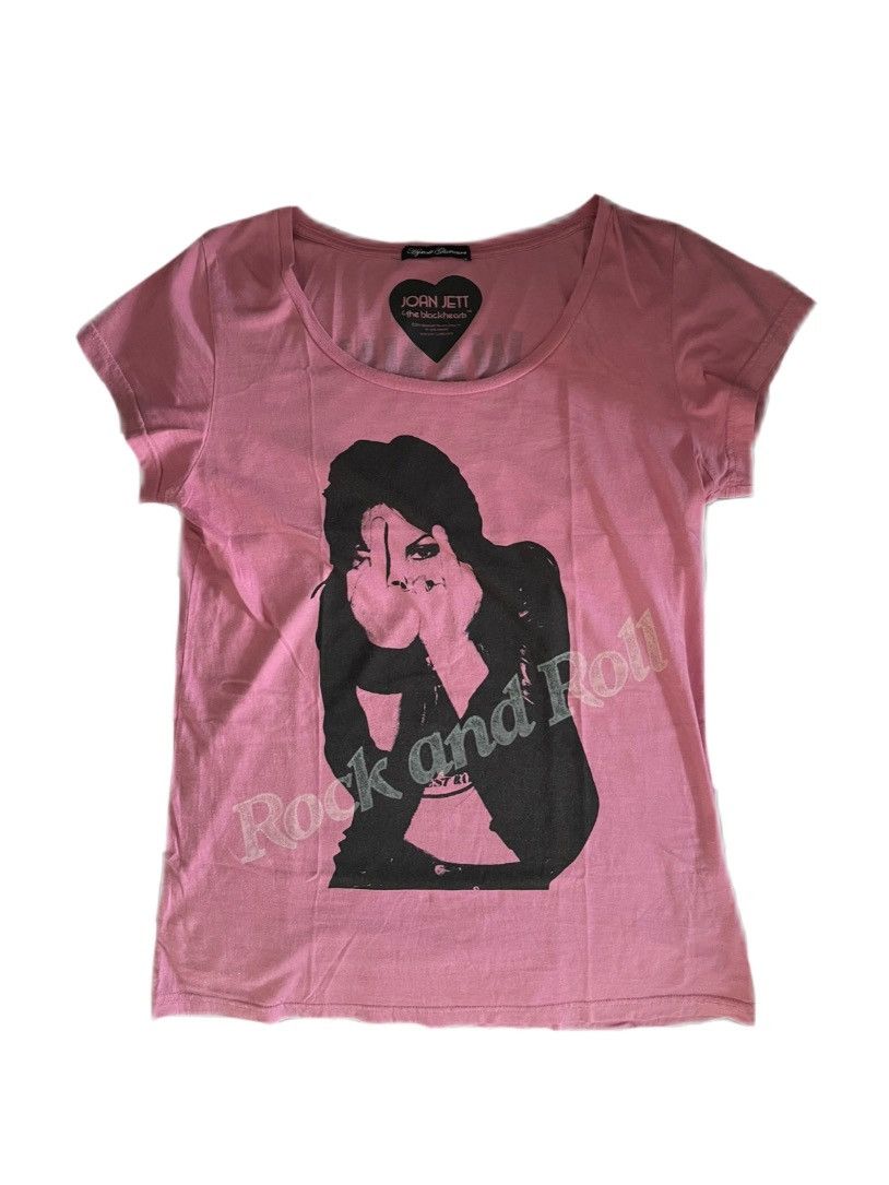 image of Hysteric Glamour Vintage Pink “Rock And Roll”Top, Women's (Size Medium)