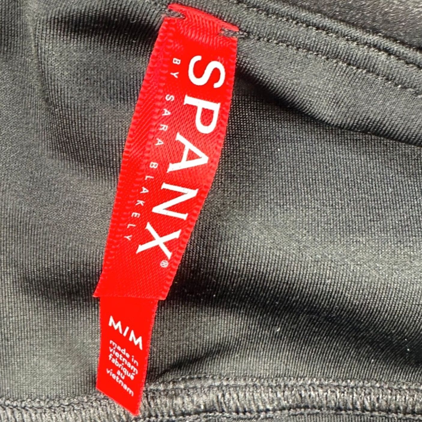 Spanx Spanx Faux Leather Pants Legging Womens Medium Black White Mid-Waist Stretch Leggings Size 32" / US 10 / IT 46 - 4 Thumbnail