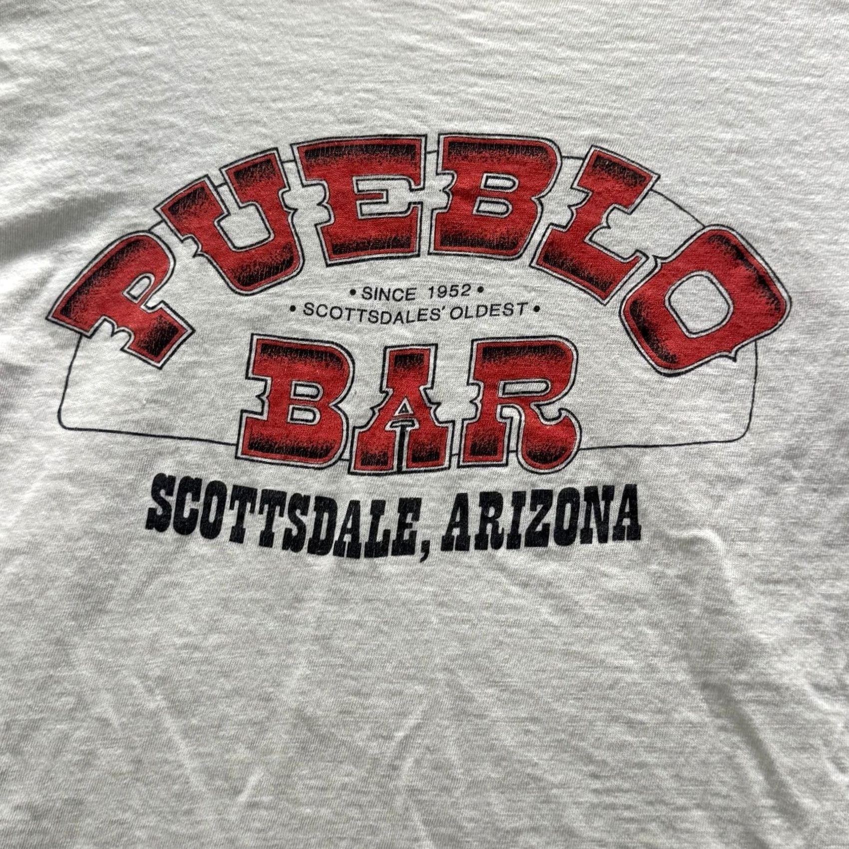 Vintage VINTAGE Pueblo Bar Scottsdale Arizona Shirt Mens M White Graphic Tee Ringer Crewneck Size US M / EU 48-50 / 2 - 3 Thumbnail