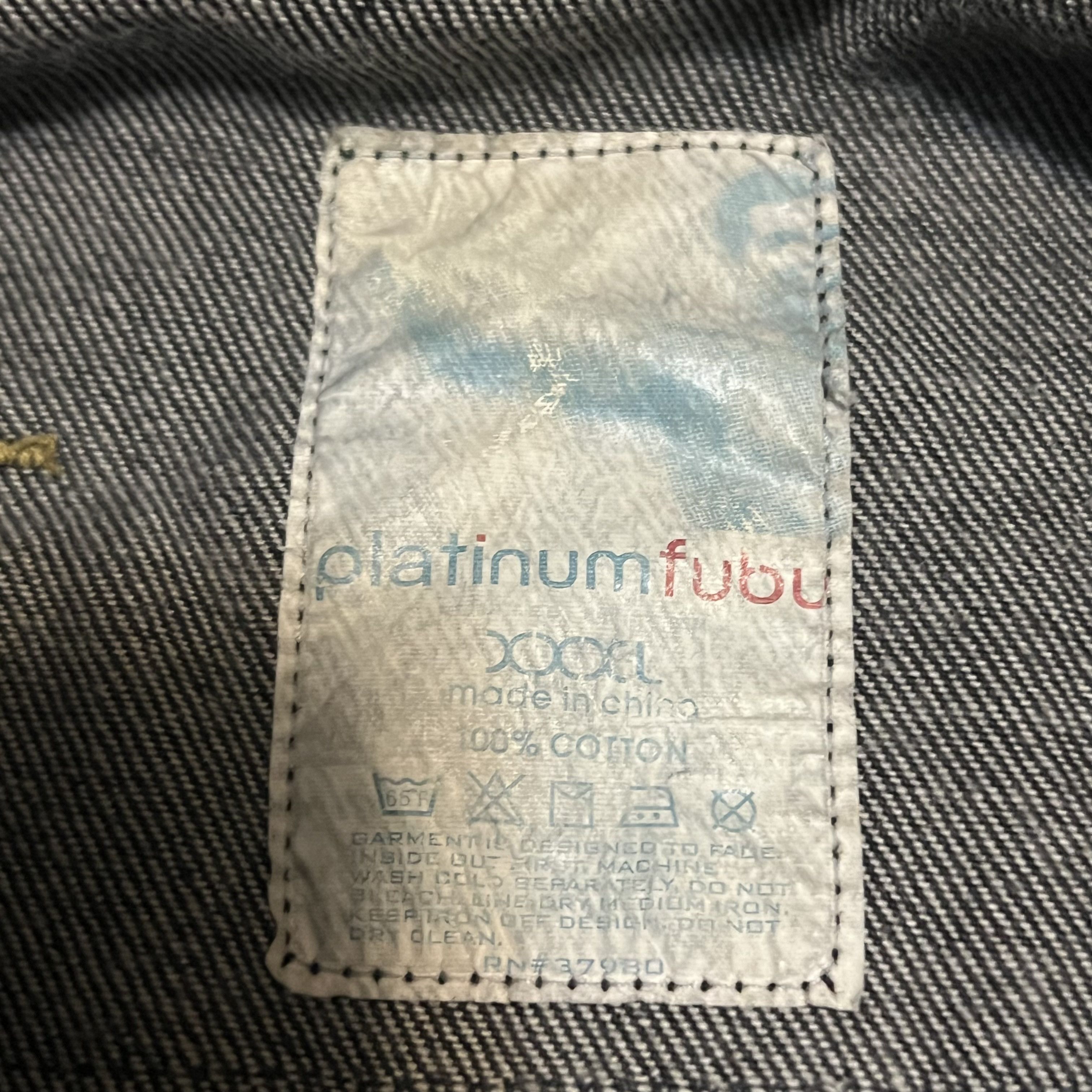 Fubu × Vintage Vintage Platinum FUBU Muhammad Ali Black Denim Jacket 3XL Size US XXL / EU 58 / 5 - 12 Thumbnail