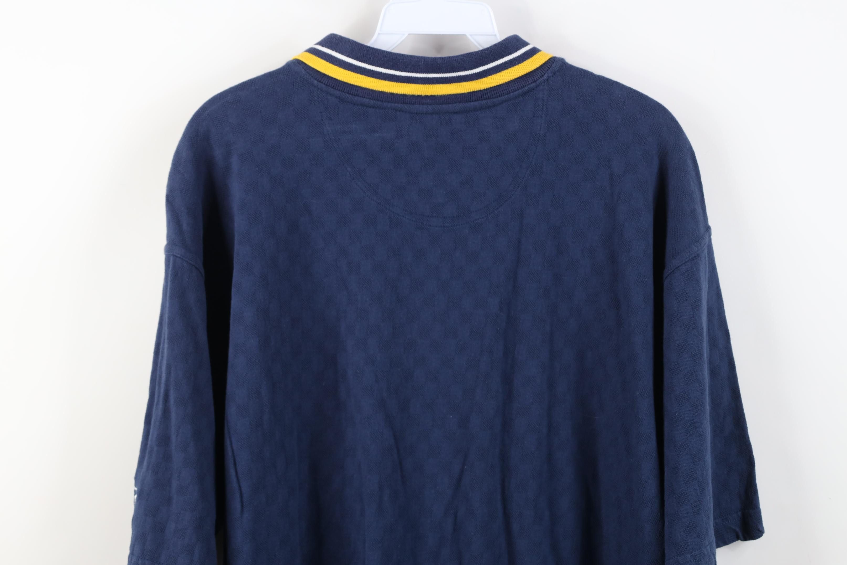 Starter Vintage 90s Starter University of Michigan Knit Polo Shirt Size US M / EU 48-50 / 2 - 15 Thumbnail
