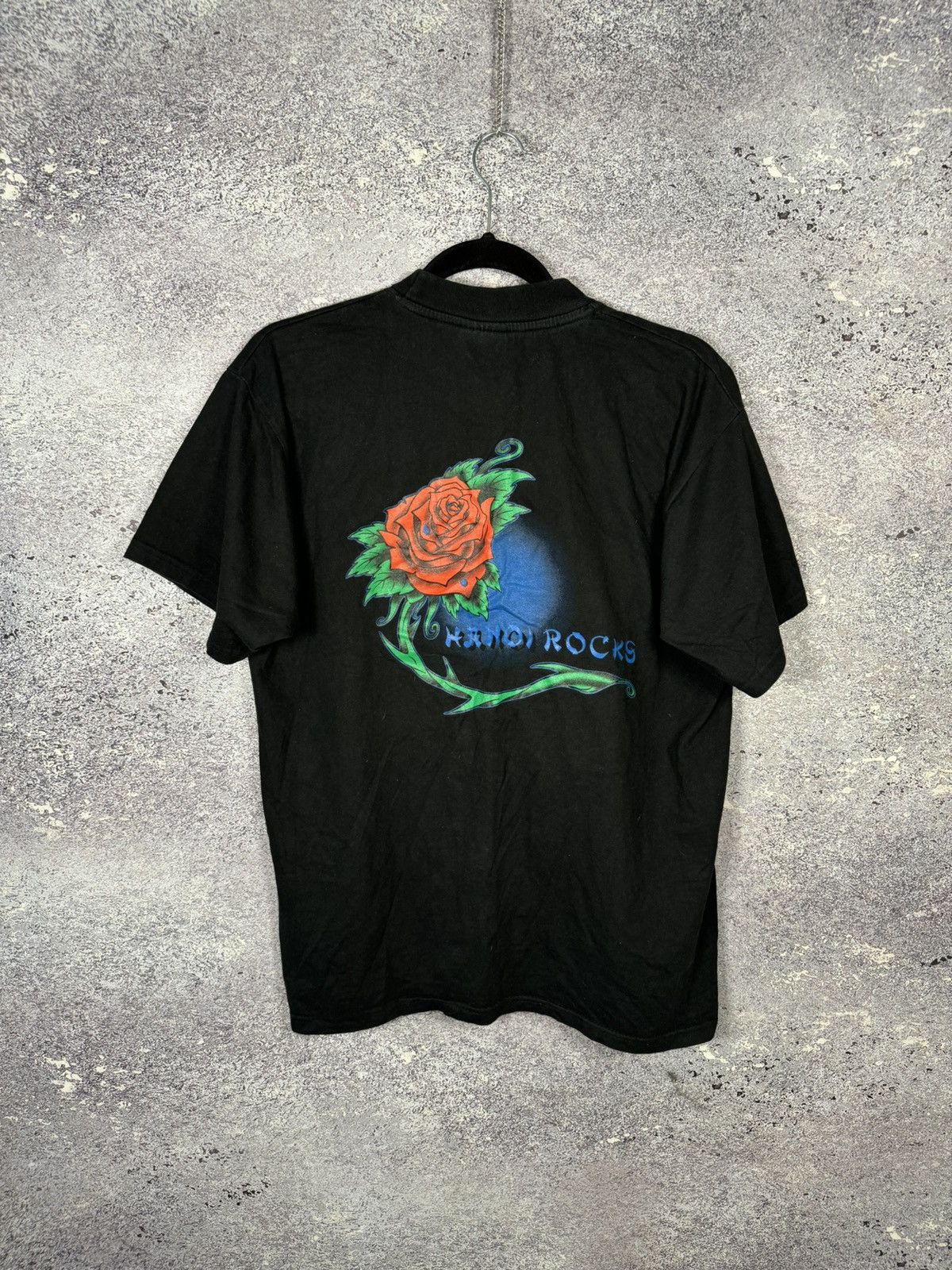 Band Tees × Vintage Vintage Hanoi Rocks T-Shirt Rock Tees Band Streetwear Size US M / EU 48-50 / 2 - 1 Thumbnail