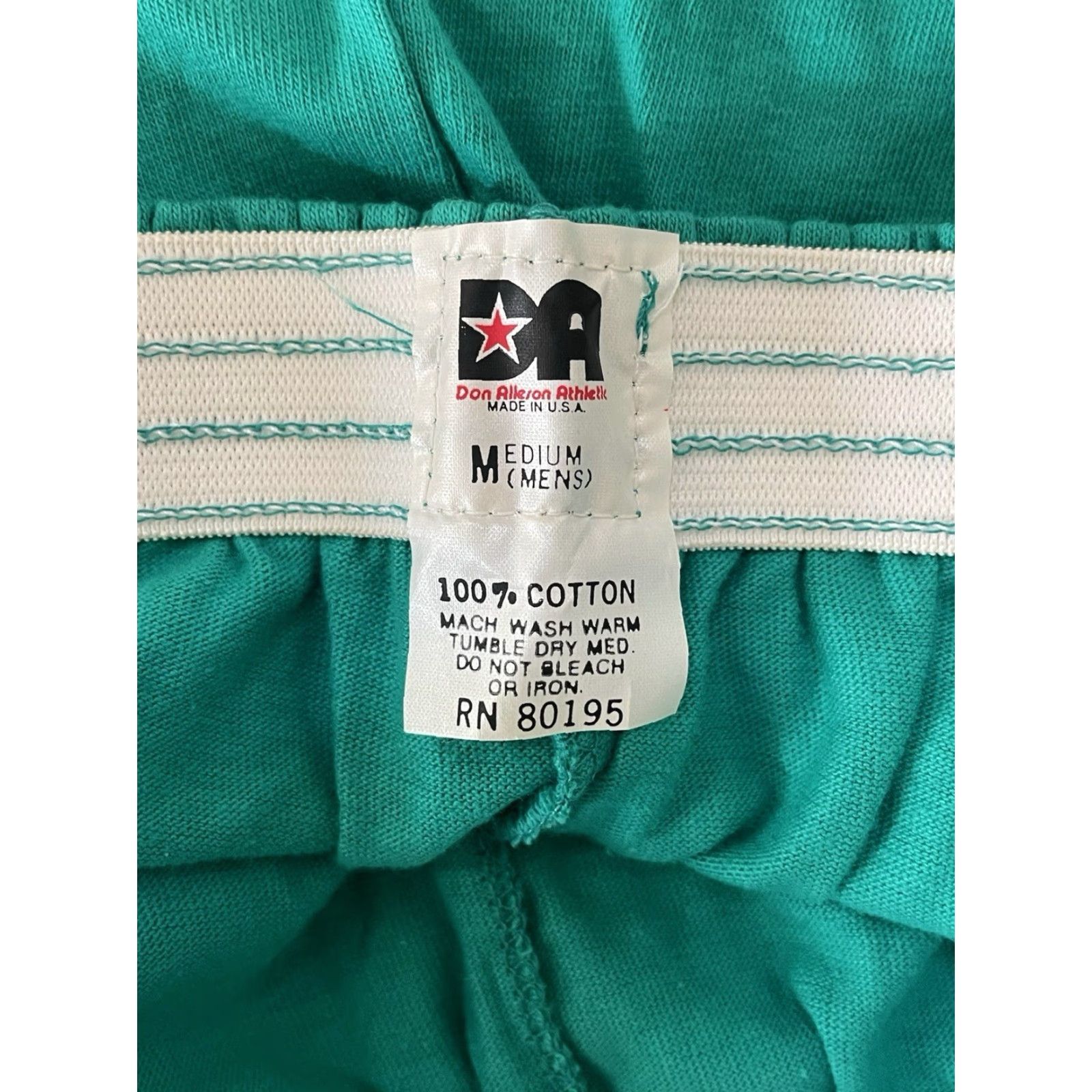 Vintage VINTAGE Alleson Athletic Sanitary Shorts Mens M Blue 90s Deadstock NWOT United States 100% Cotton Compression Athletic Shorts Mens Size US 31 - 3 Thumbnail