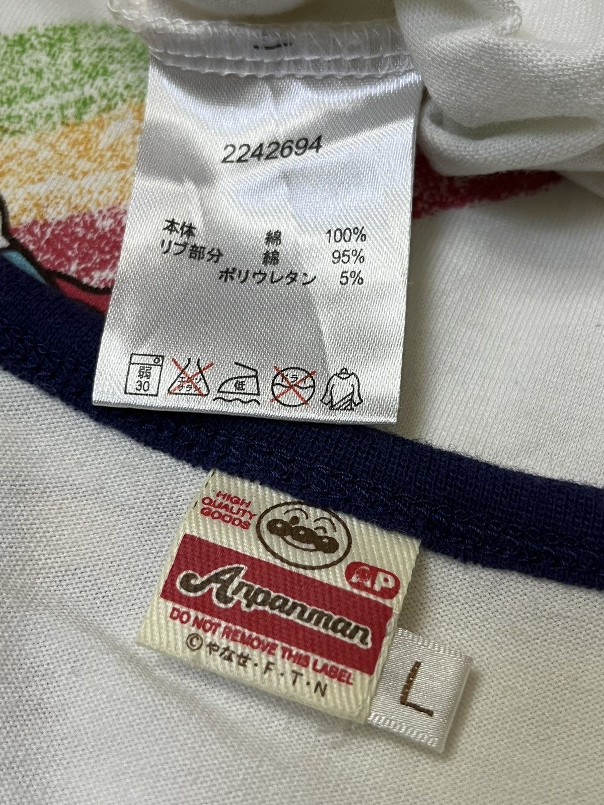 Anime JAPANESE ANIME ANPANMAN KIDS COLLECTION RINGGER T SHIRT Size US L / EU 52-54 / 3 - 11 Thumbnail