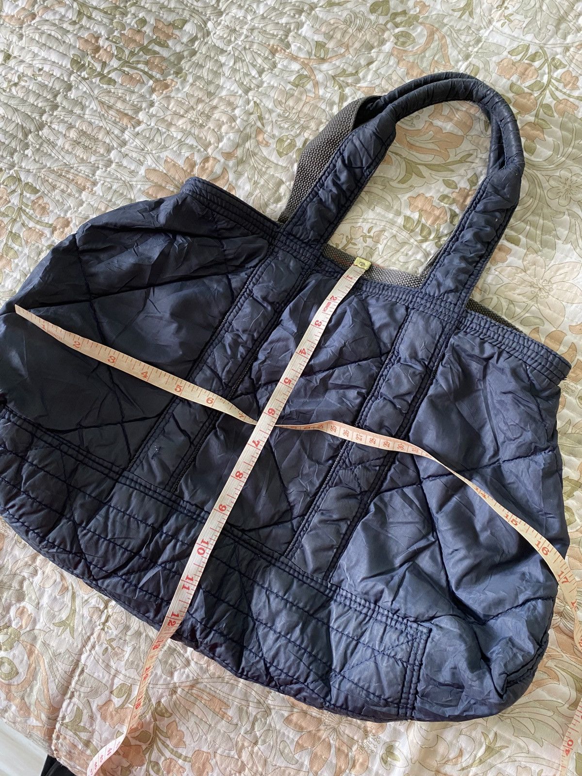 45rpm × Designer × Japanese Brand VTG 90s 45RPM DISTRESSED SIMPLE TOTE BAG Size ONE SIZE - 7 Thumbnail