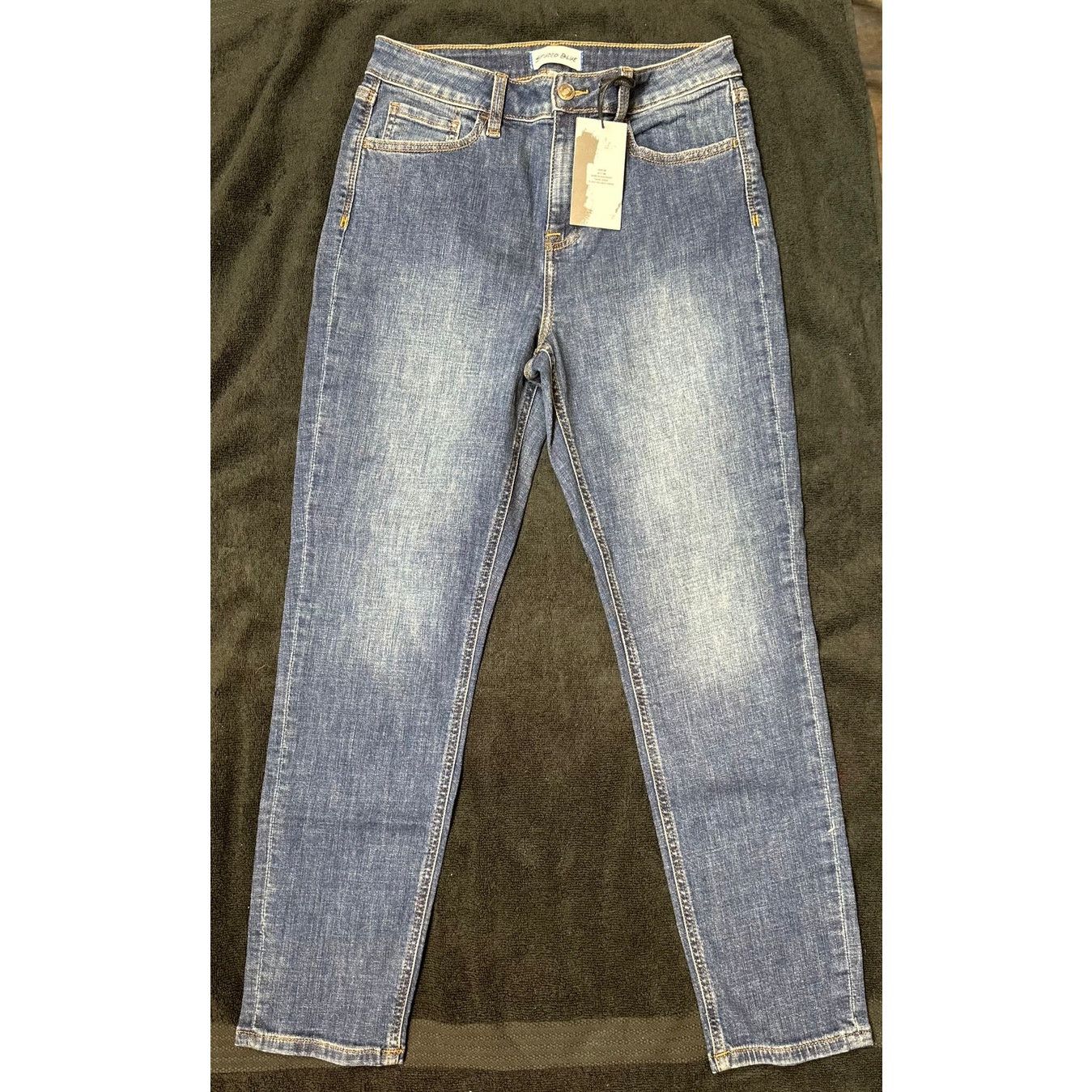 Other Studio Blue Straight Jeans Clean Double Vision 29 Size 29" - 6 Thumbnail