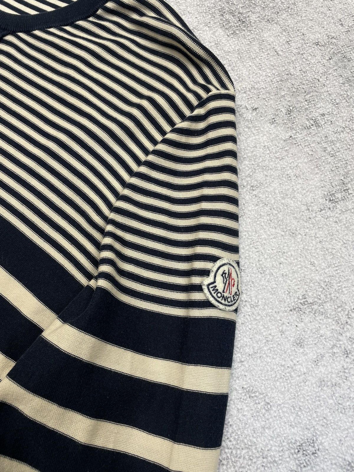Moncler Moncler striped sweatshirt Jumper Maglione Tricot Girocollo Size US XL / EU 56 / 4 - 3 Thumbnail