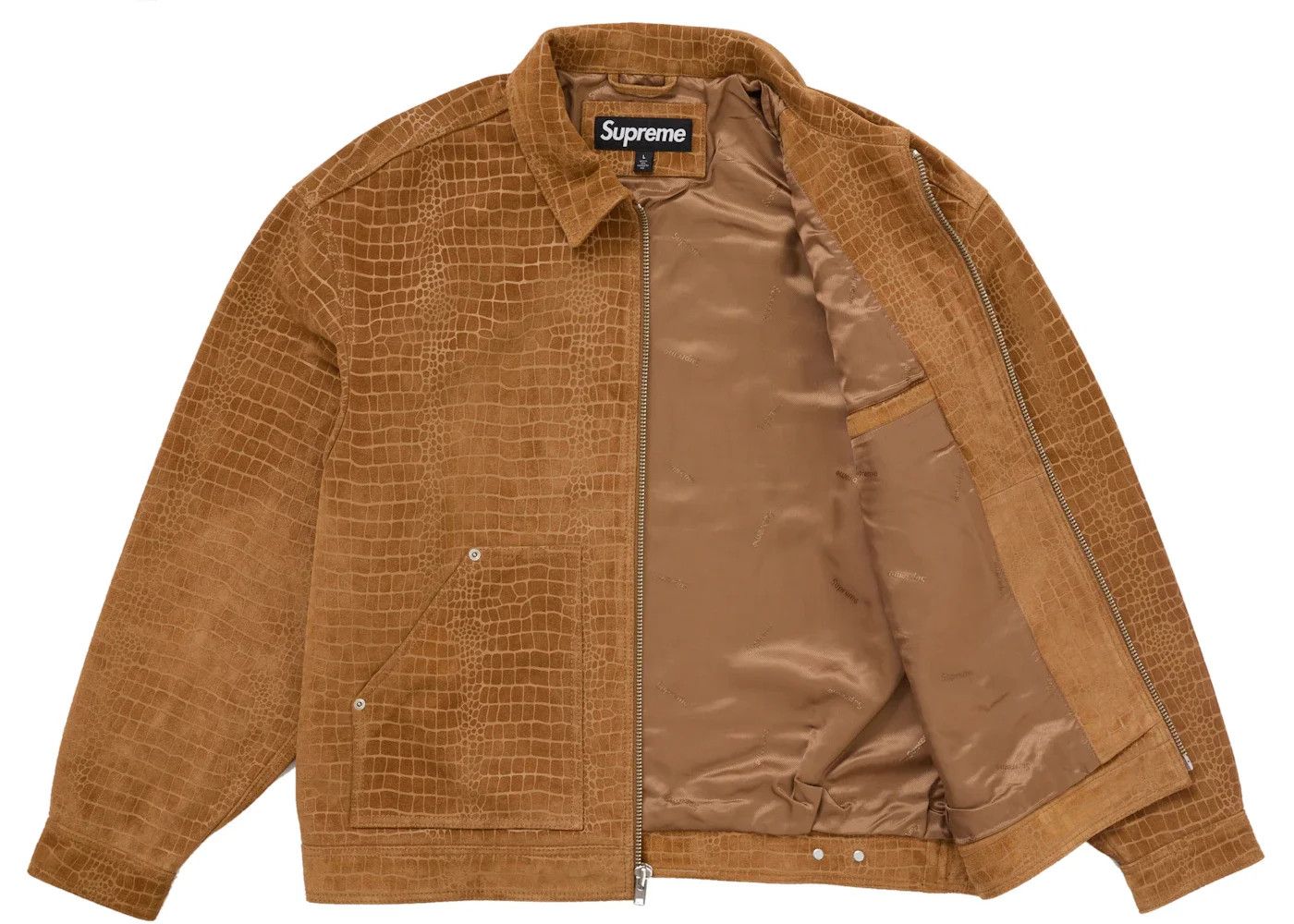 Supreme o1tko10426 Suede Work Jacket in Brown Size US M / EU 48-50 / 2 - 2 Thumbnail