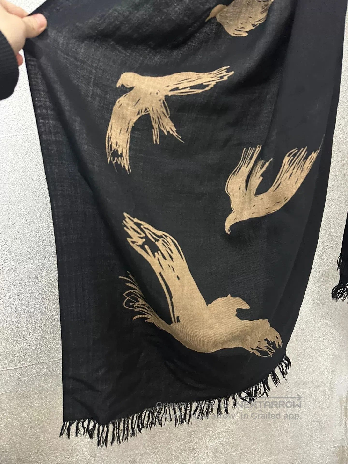 Yohji Yamamoto Yohji Yamamoto Pour Homme Raven Scarf. Size ONE SIZE - 2 Thumbnail