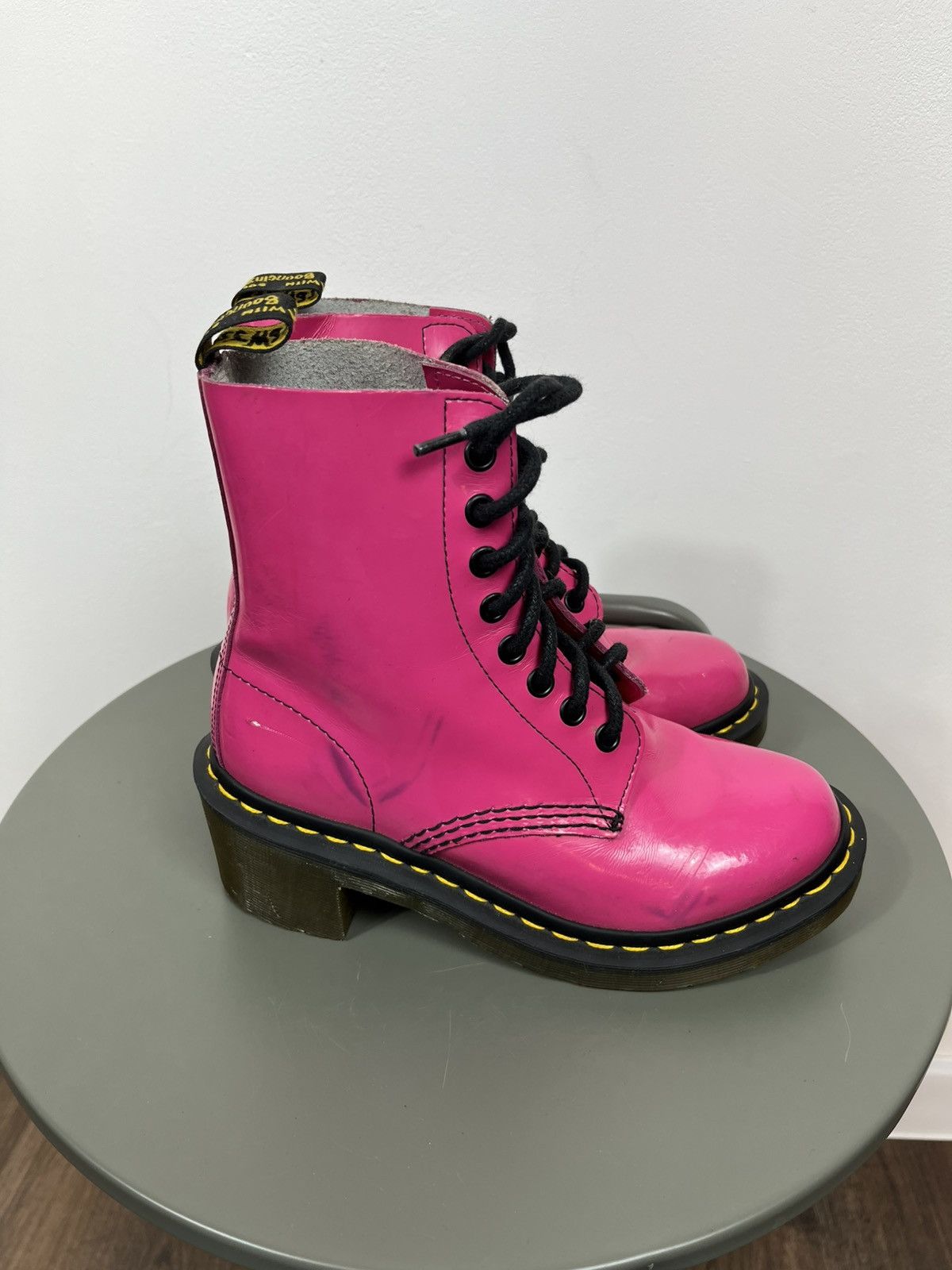 Dr. Martens Pink Dr. Martens Boots EU 36 UK 3 US 5 Leather Size US 5 / IT 35 - 9 Thumbnail