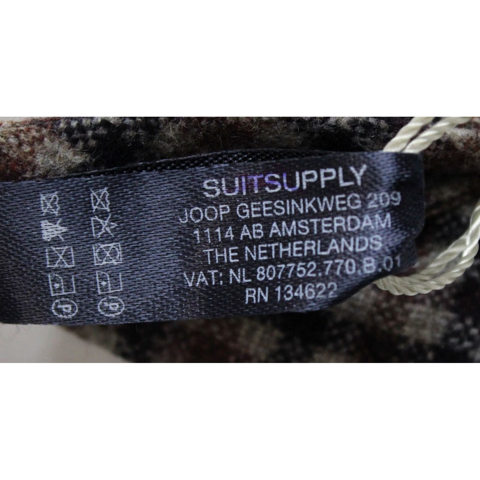Suitsupply Suitsupply Check Pink Bow Tie Men's ONE SIZE Wool Silk Adjustable Tied Formal Size ONE SIZE - 5 Thumbnail