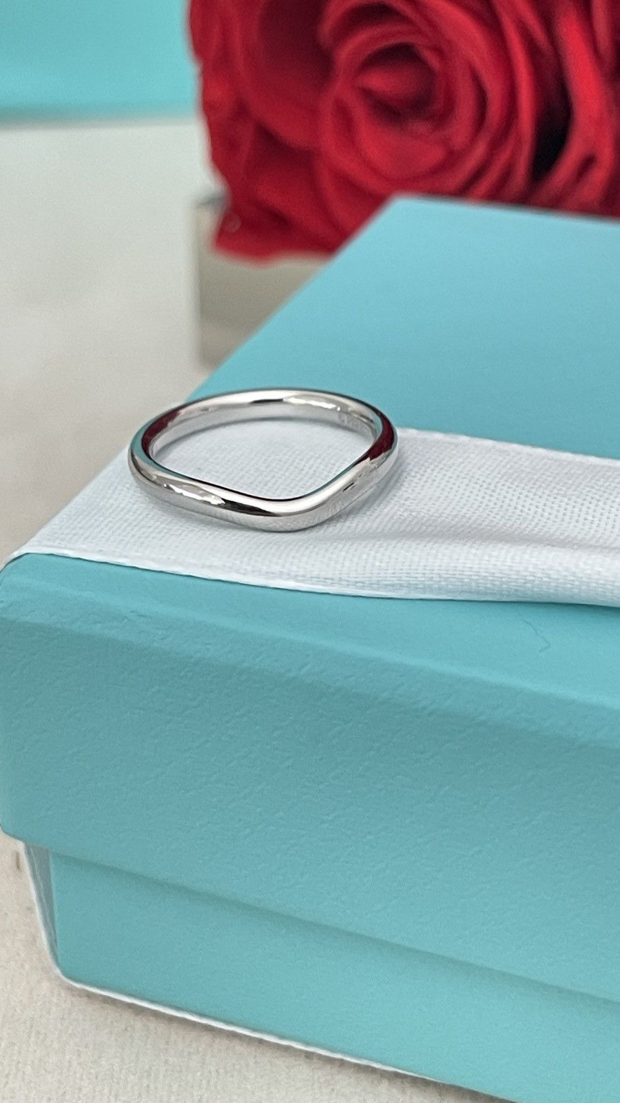 Tiffany & Co. Tiffany & Co. Elsa Peretti Wedding Ring Pl 4.5 NEW $1,150 Size ONE SIZE - 14 Thumbnail