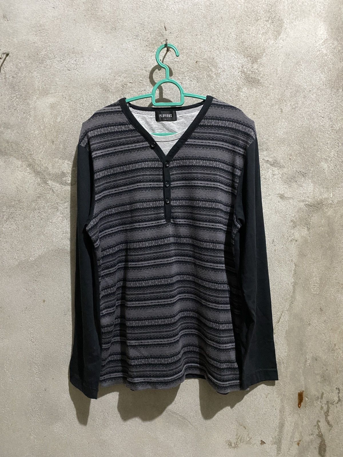 If Six Was Nine × Japanese Brand × Le Grande Bleu (L.G.B.) longsleeve Pluvious navajo stripe LGB Style Size US L / EU 52-54 / 3 - 2 Thumbnail