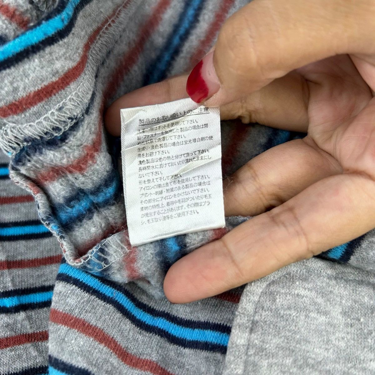 Kansai Yamamoto Vintage Kansai Yamamoto Striped Long Sleeve Tee 90s Japan Size US L / EU 52-54 / 3 - 7 Thumbnail