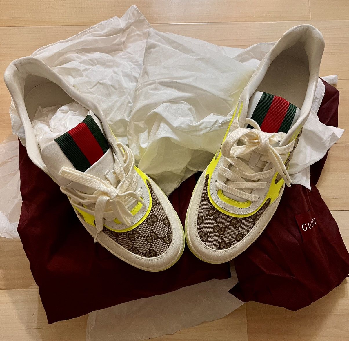 Gucci 🇭🇺 Gucci 🇮🇹 Web Sneaker Size 46 Summer ‘24 Fire! Size US 12 / EU 45 - 14 Thumbnail