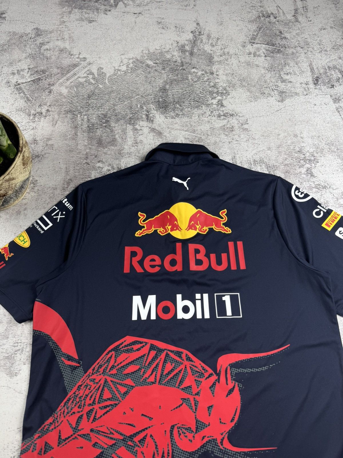 Red Bull Red Bull Puma Medium Blue 2021 Moto Racing Formula 1 T Shirt Men’s Tee Jersey Size US M / EU 48-50 / 2 - 13 Thumbnail
