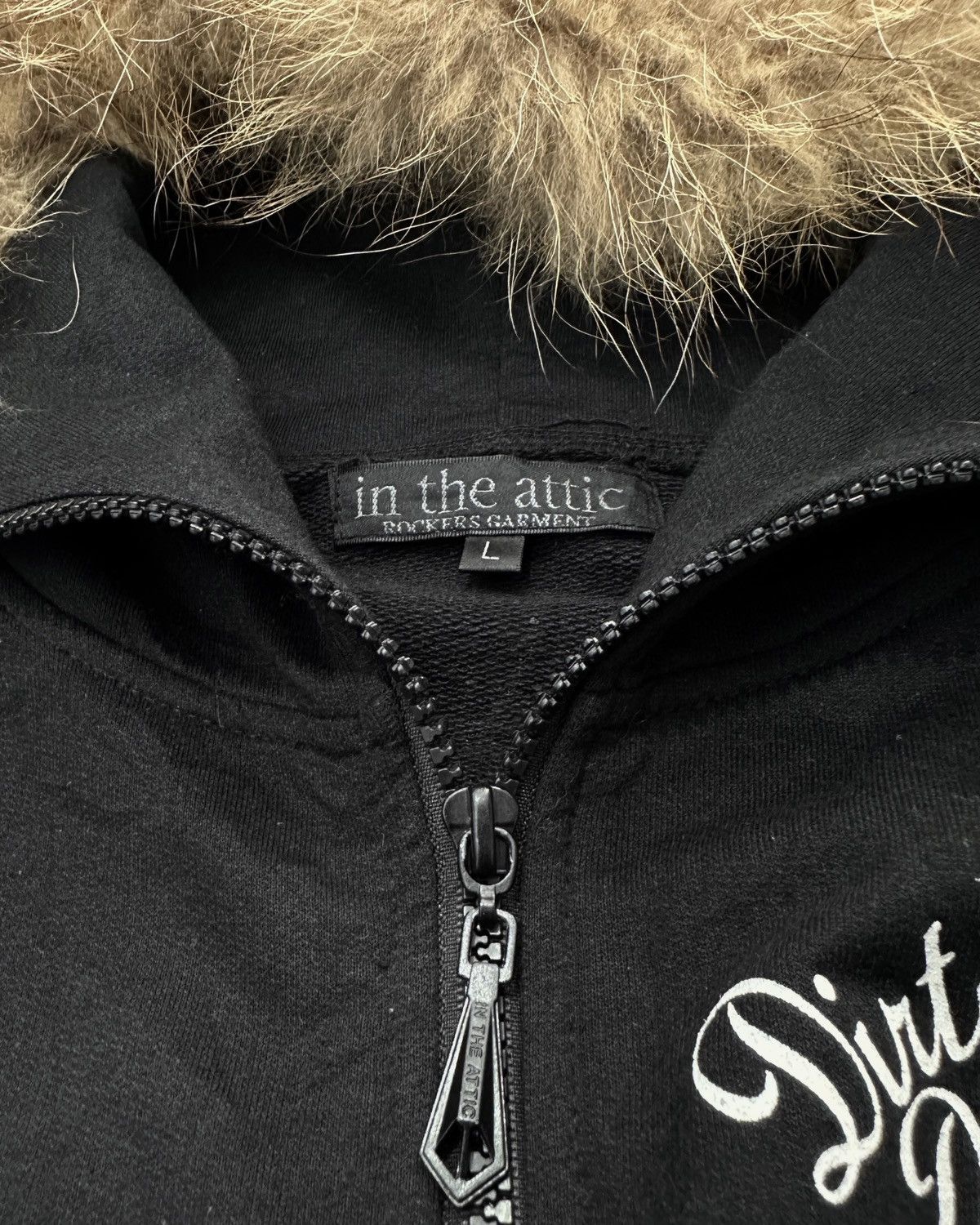 In The Attic 2000s In The Attic Poem Eagle Fur Hoodie Lgb Style Size US L / EU 52-54 / 3 - 4 Thumbnail