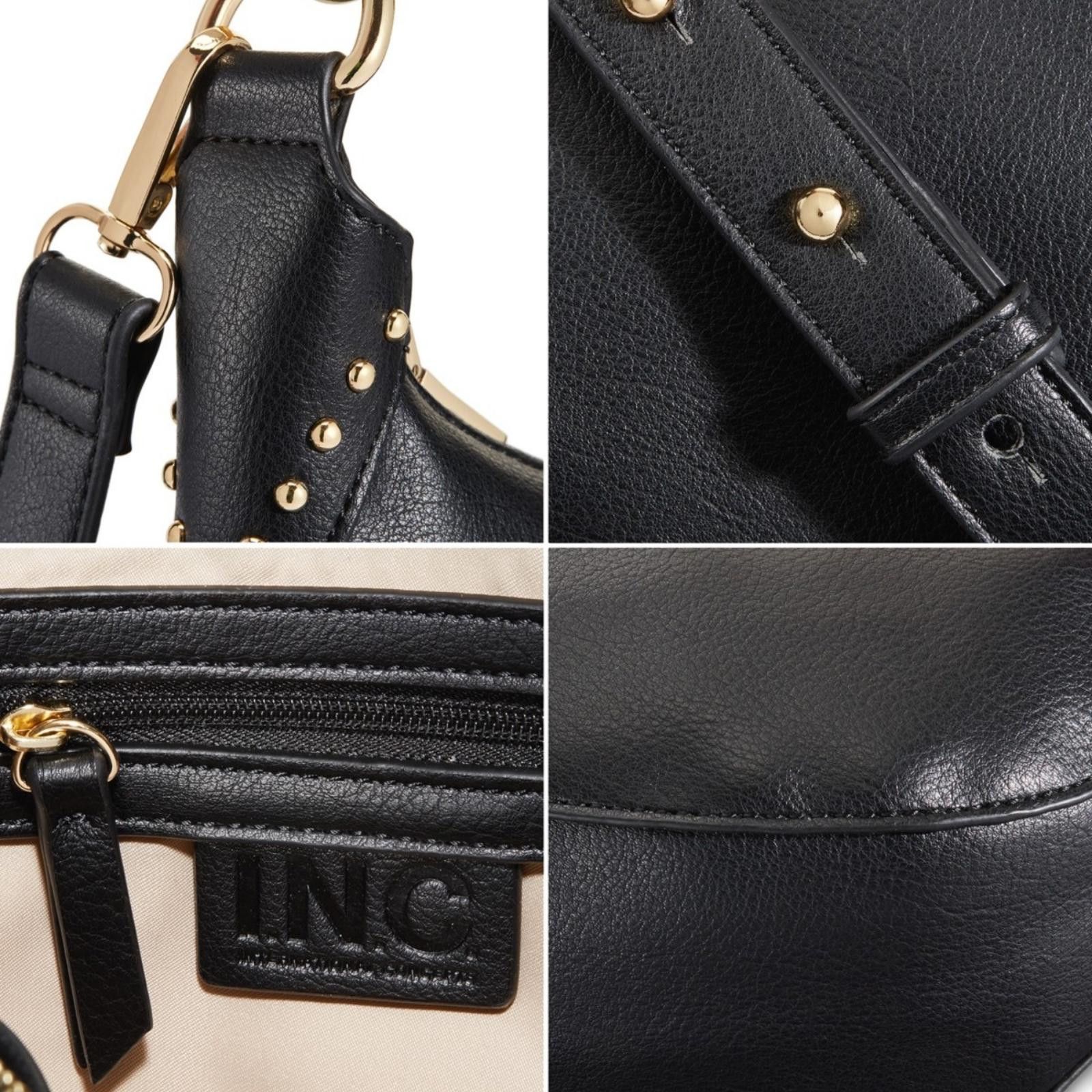 Other INC International Concepts Studded Small Shoulder Bag– Black Size ONE SIZE - 4 Thumbnail