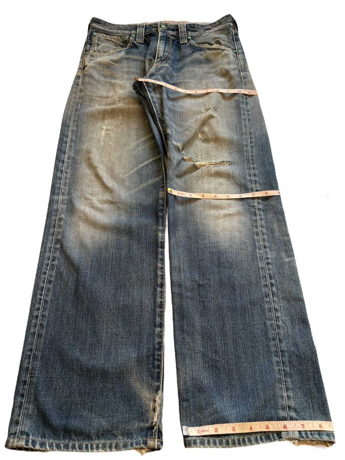 Levi's Vintage 90s Levis 503 Mud Wash Distressed Loose Baggy Jeans Size US 31 - 14 Thumbnail