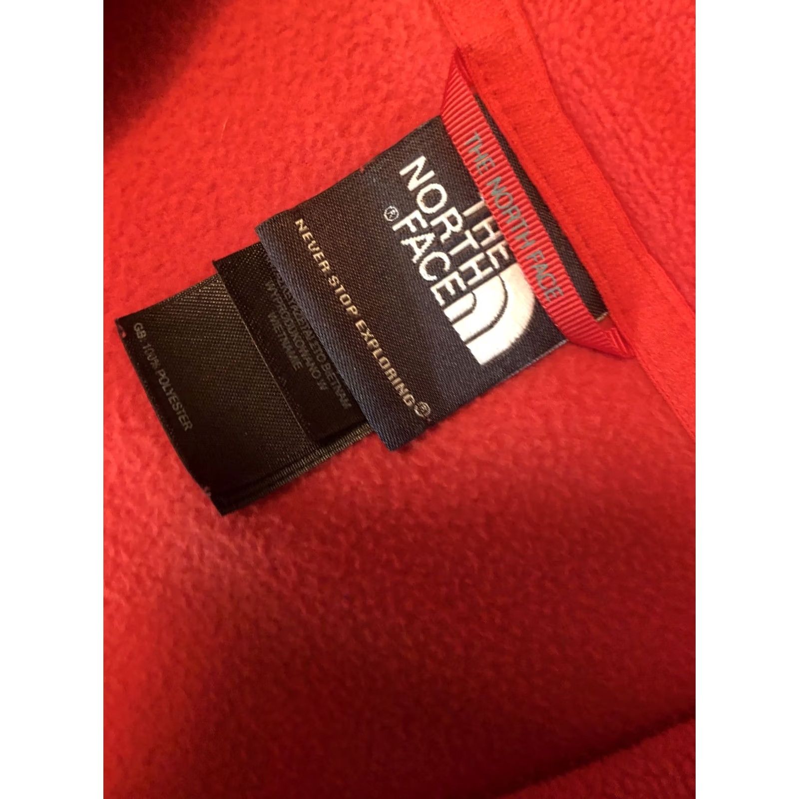 The North Face The North Face Jacket Mens M Red Fleece Zip Size Authenticity Tag Size US M / EU 48-50 / 2 - 5 Thumbnail