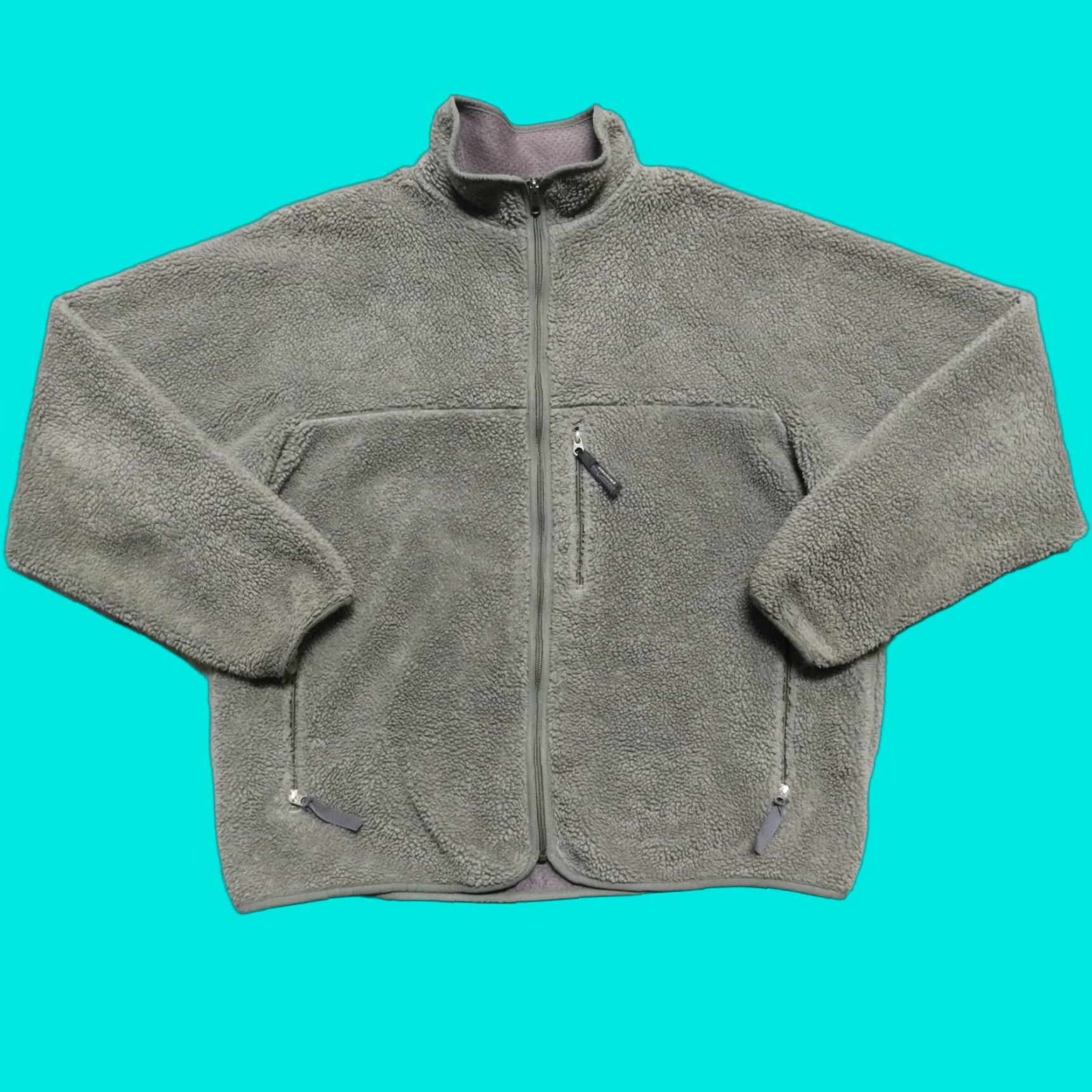 Patagonia VINTAGE Patagonia Retro-X Pile Fleece Jacket 2XL Green Men Size US XXL / EU 58 / 5 - 1 Thumbnail