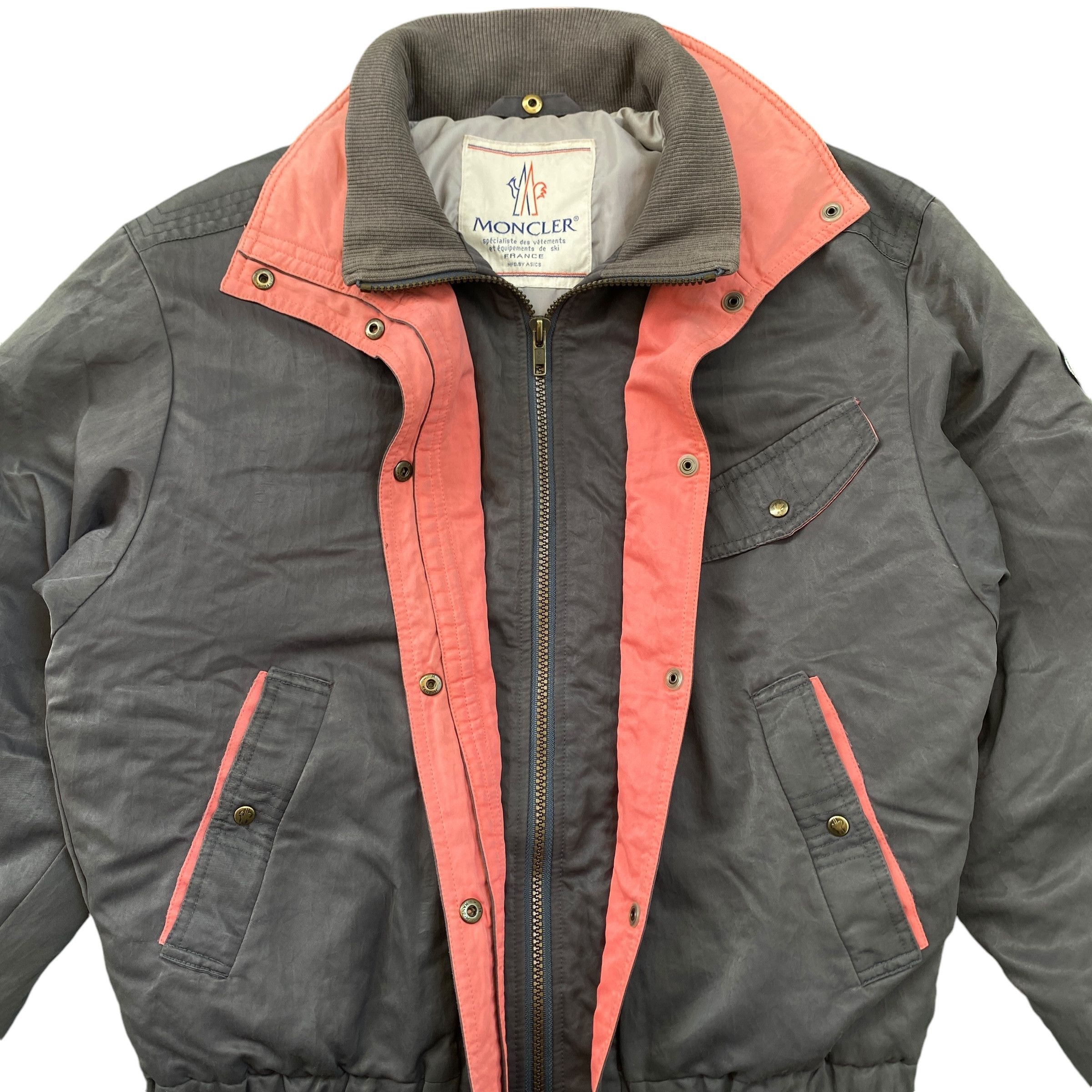 Moncler Vintage 90s Moncler Asics Bomber Jacket Size US M / EU 48-50 / 2 - 2 Thumbnail