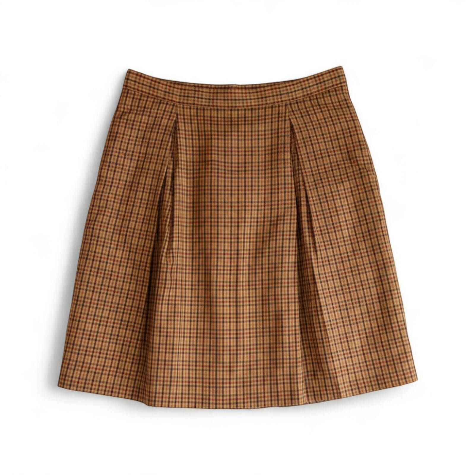Other Laura Ashley Orange Red Plaid Skirt Womens Small / Medium Size 32" / US 10 / IT 46 - 1 Thumbnail