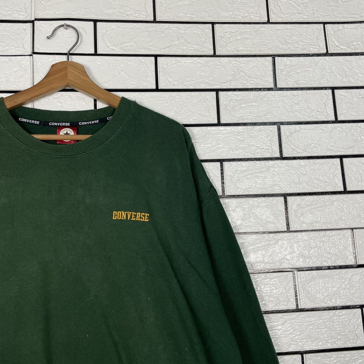 Converse Converse Big Logo Green Sweatshirt Size US L / EU 52-54 / 3 - 5 Thumbnail