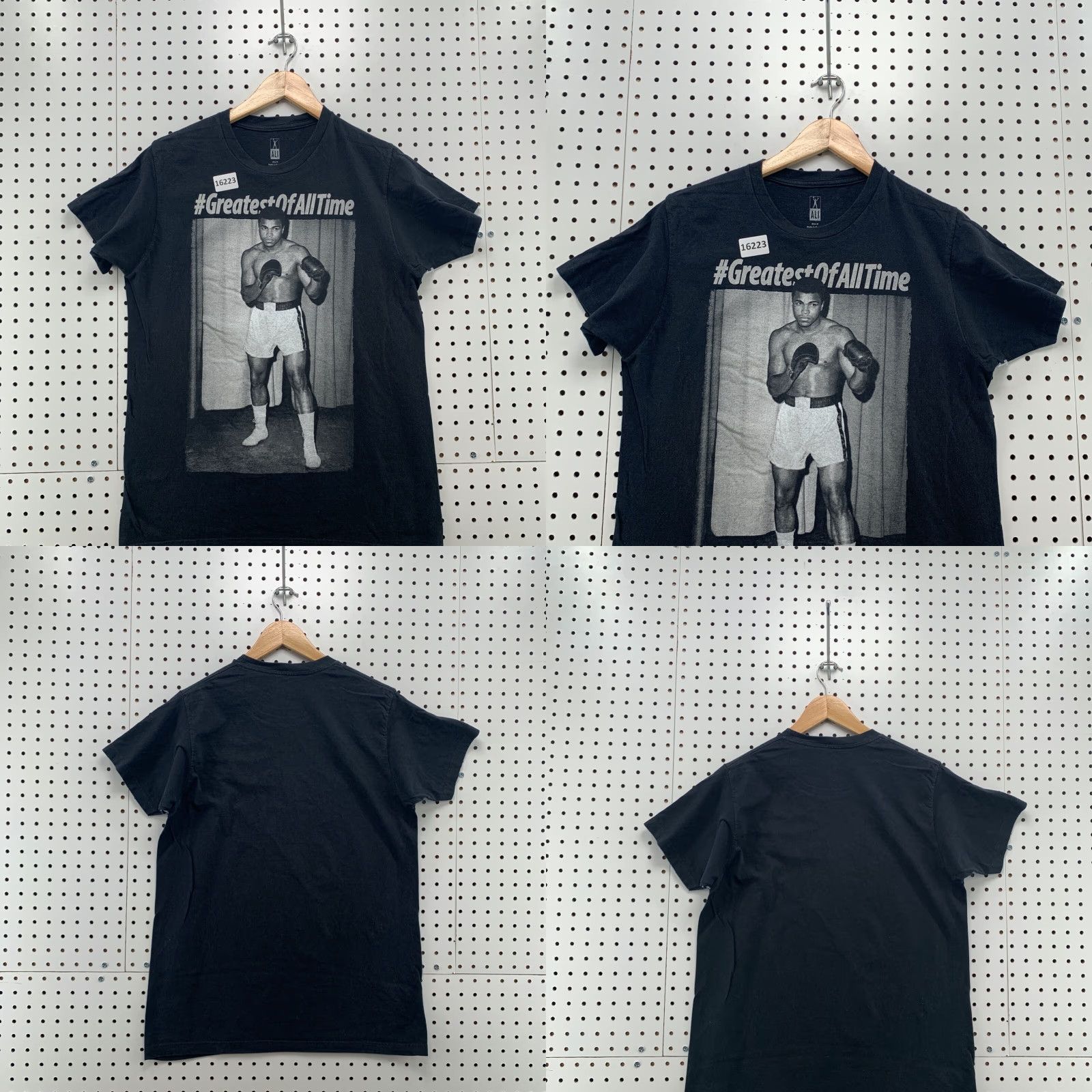Vintage Muhammed Ali Shirt Black Greatest Of All Time Adult Medium Short Sleeve Boxing Mens Shirt Size US M / EU 48-50 / 2 - 11 Thumbnail