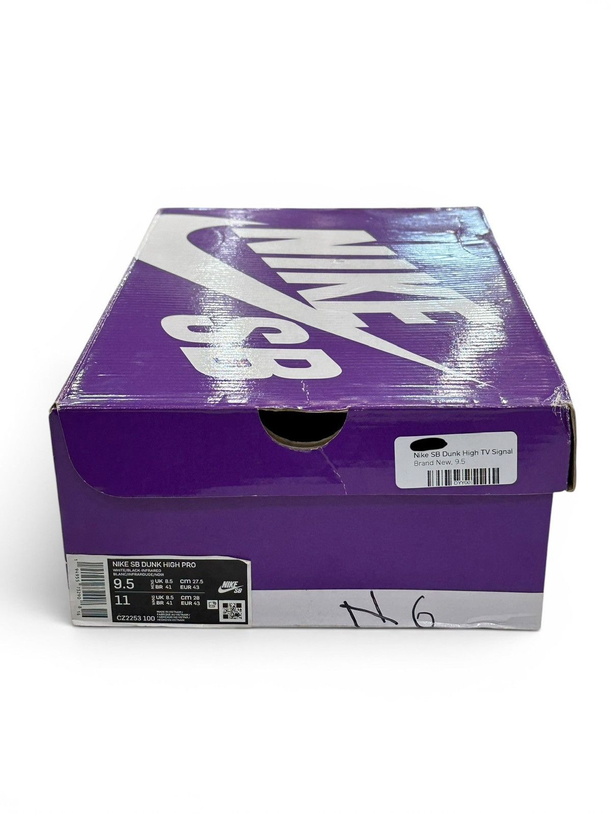 Nike SB NIKE SB DUNK Hi TV SIGNAL CZ2253-100 MENS Size 9.5 Size US 9.5 / EU 42-43 - 10 Thumbnail