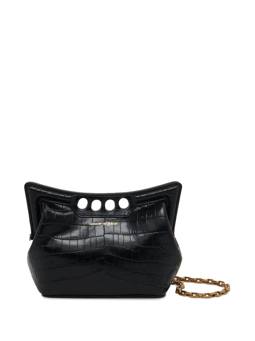 Alexander McQueen o1w1db10925 Size: OS/The Peak Bag Small in Black Size ONE SIZE - 2 Thumbnail