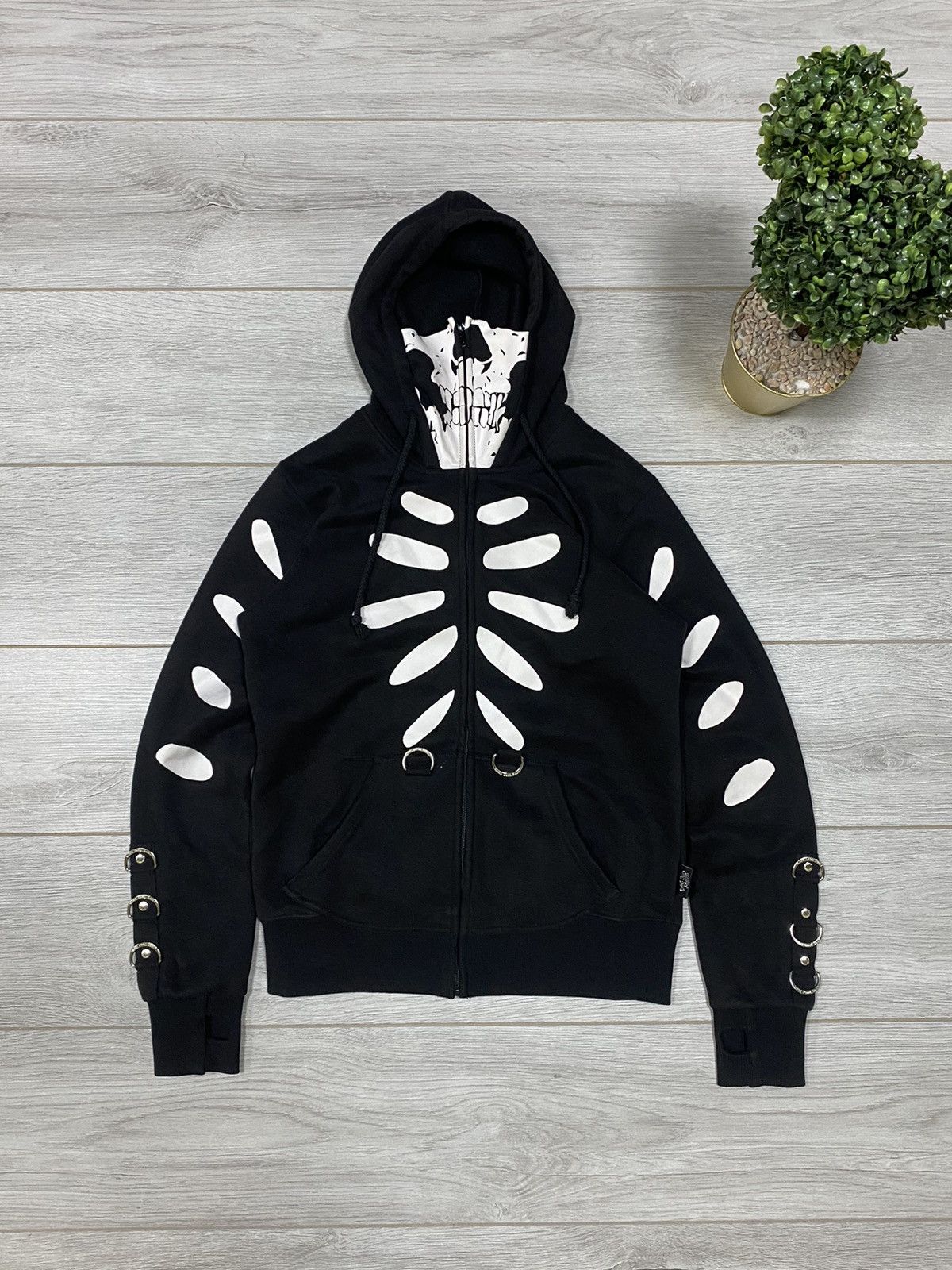 Vintage Skeleton Living Dead Soul hoodie mask skull skeleton Size US S / EU 44-46 / 1 - 1 Thumbnail