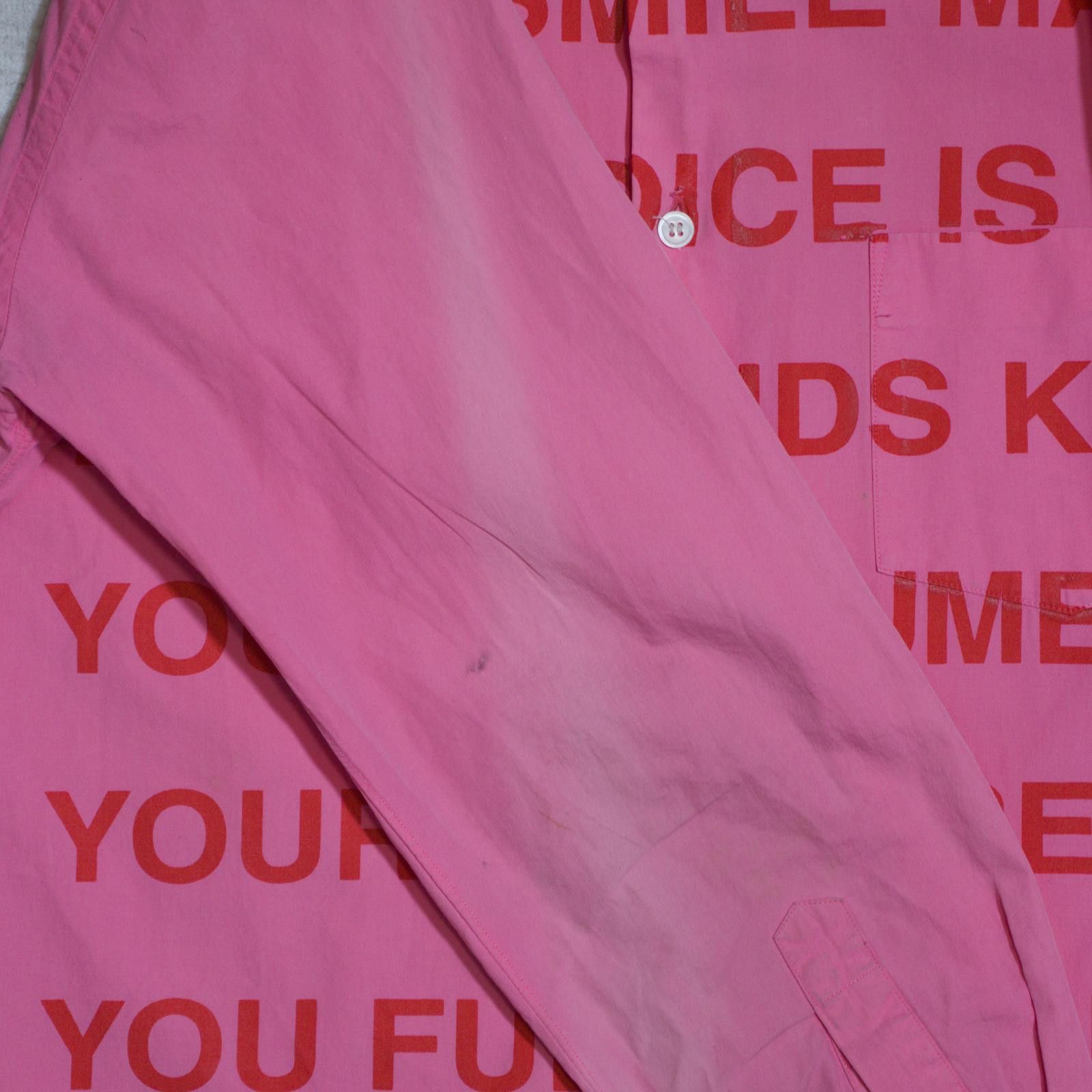 Junya Watanabe AD2001 Junya Watanabe Pink Poem Button Up Size US S / EU 44-46 / 1 - 6 Thumbnail