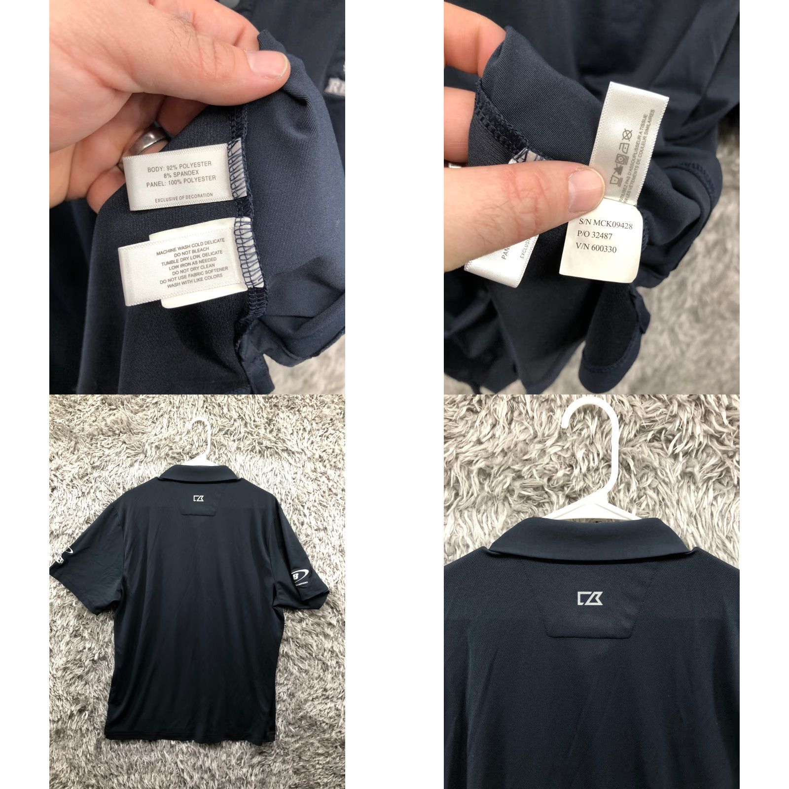 Cutter & Buck Cutter & Buck Polo Shirt Short Sleeve Golf Shirt Men L Blue Pullover Shirt Size US L / EU 52-54 / 3 - 8 Thumbnail