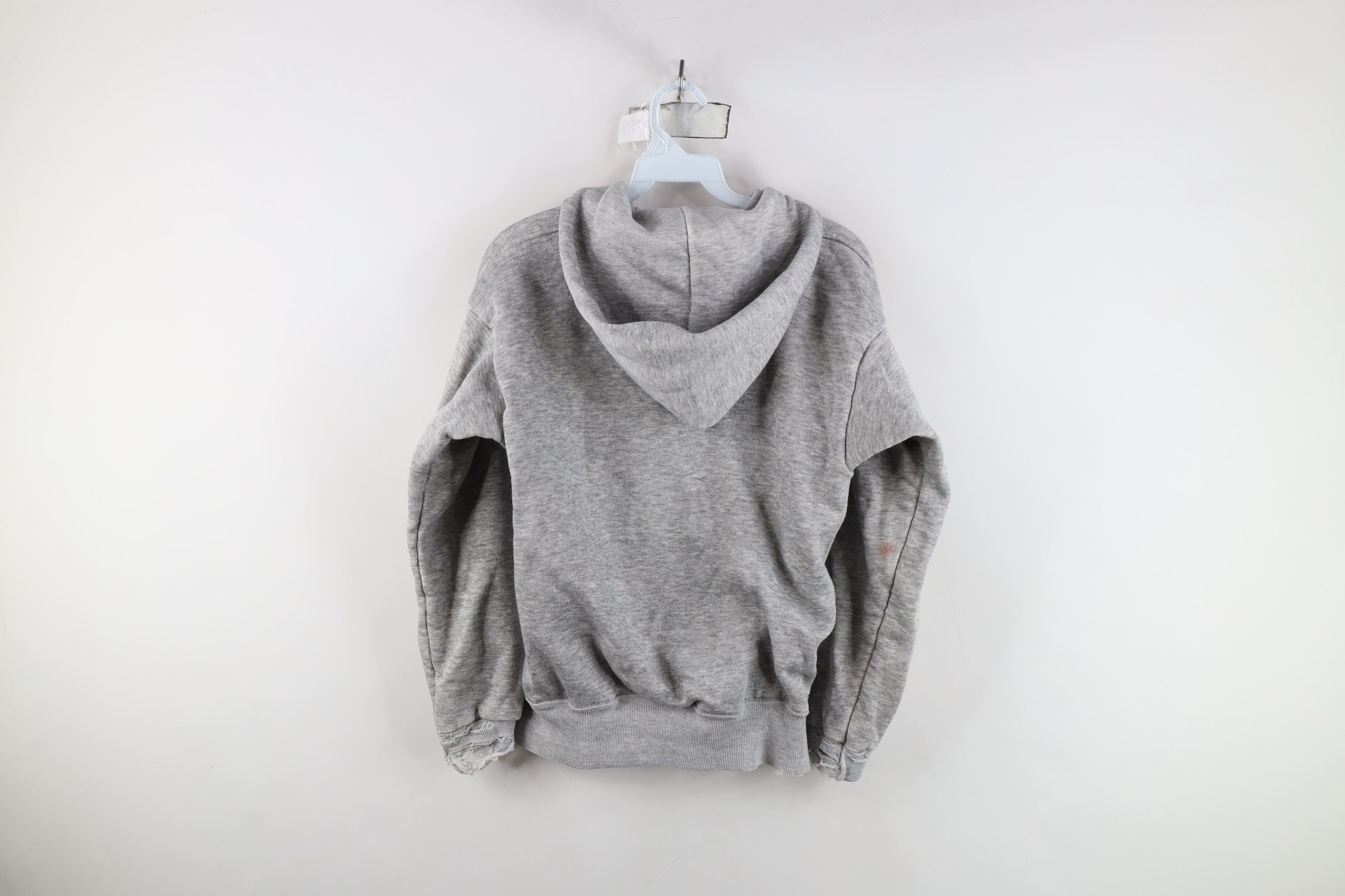 Vintage Vintage 70s Streetwear Lined Blank Triblend Hoodie USA Size M / US 6-8 / IT 42-44 - 13 Thumbnail