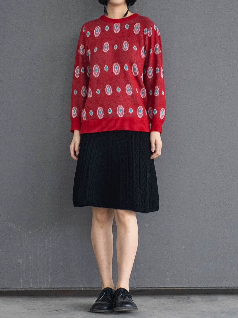 Kenzo KENZO 1982AW Pink Circle Knit Vintage Size US M / EU 48-50 / 2 - 1 Thumbnail