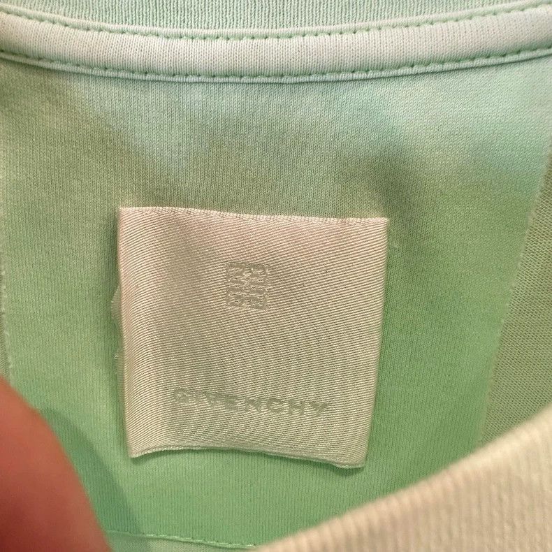 Givenchy Givenchy Classic Light Green Letter Logo Short Sleeve, XS Size US XS / EU 42 / 0 - 5 Thumbnail